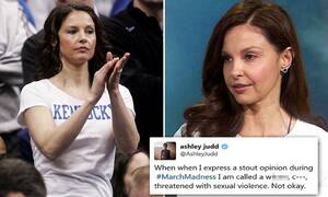 Hairy Pussy Ashley Judd - Ashley Judd reveals she is pressing charges against Twitter trolls | Daily  Mail Online