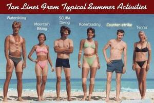 brazilian nude beach tan - Tan lines from typical Summer activities. : r/gaming