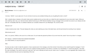 blackmail porn video clips - Blackmail demand claims to have nailed you watching porn | Kaspersky  official blog